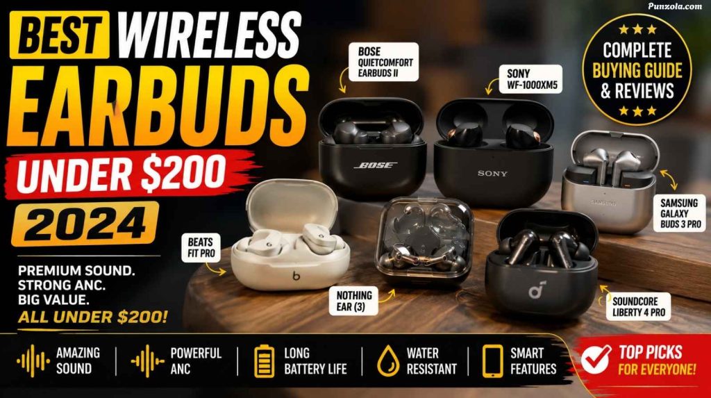 Best Wireless Earbuds Under 200 Dollars in 2024 Guide