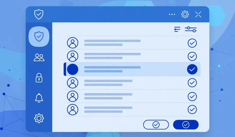 access control entry list on a security settings screen