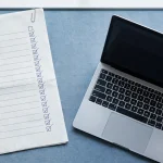 disaster recovery plan document with a checklist on a desk