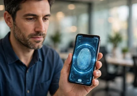 digital identity verification with a fingerprint for access management