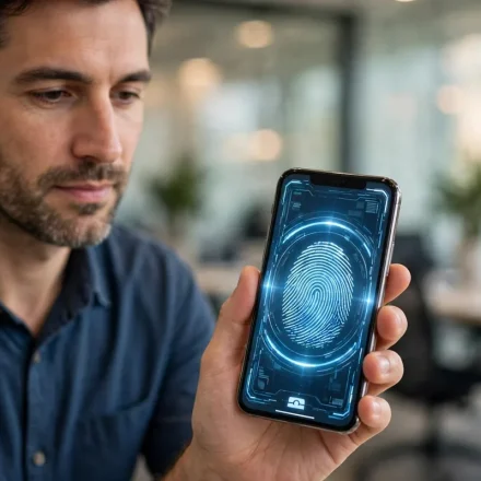 digital identity verification with a fingerprint for access management