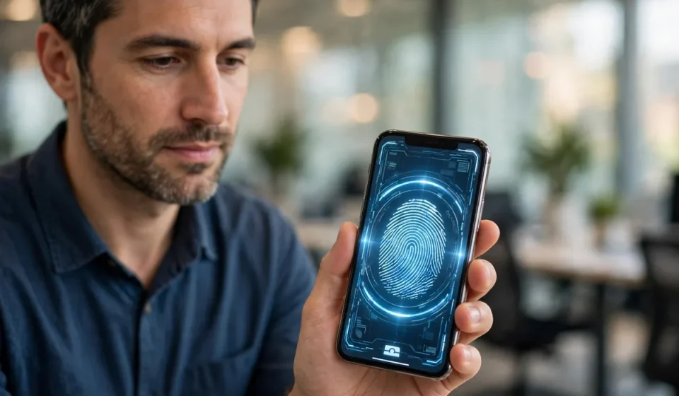 digital identity verification with a fingerprint for access management